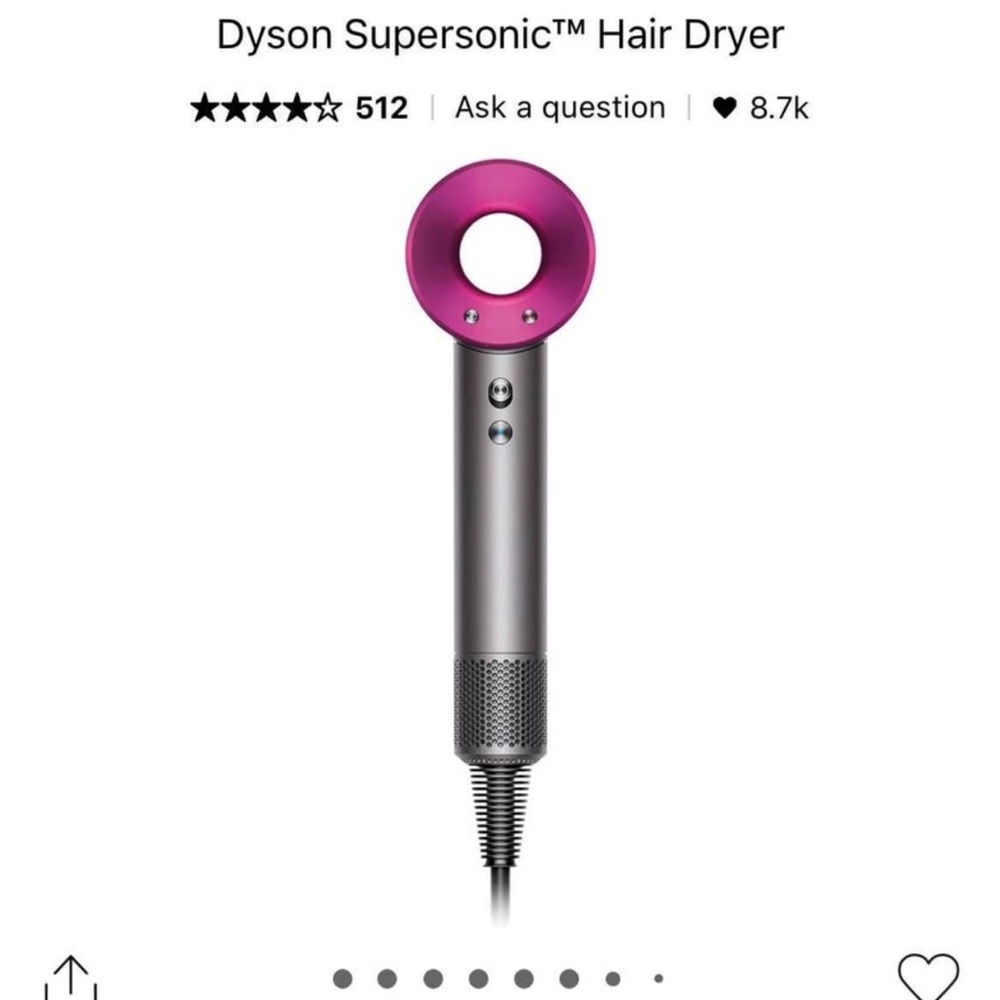 Dyson Supersonic Hair Dryer - Pink and Silver